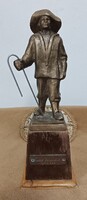Old smith's small sculpture, copper or bronze, marked 1964
