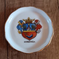 Antique Herend Nyíregyháza Crest Dish