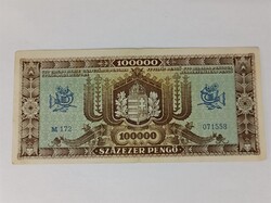 100,000 (One Hundred Thousand) Pengő, October 23, 1945 / Numismatics /