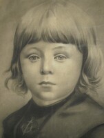 (N) Rudolf Pöpl (1861-) : Gyermekportré