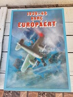 1939- 45 Harc Európáért - Történelmi, stratégiai retro társasjáték_ritka!