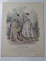 Antik párizsi divatlap, Les Modes Parisiennes, 1867