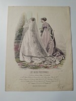 Antik párizsi divatlap, Les Modes Parisiennes, 1867