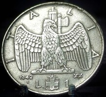Olaszország 1 líra, 1942 G03D6V+