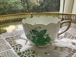 Herendi Appony mintás , kézifestett porcelán kávés csésze