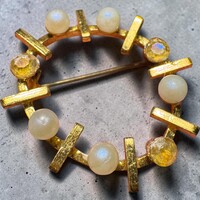 Vintage BROSS az 1980-as évekből, gyönyörű kitűző pin szövetkabátra, blúzra, blézerre