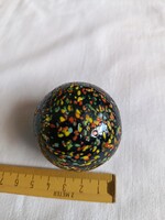 Colorful Grainy Black Decorative Sphere – approx. 5 cm, 151 g