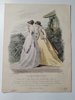 Antik párizsi divatlap, Les Modes Parisiennes, 1867