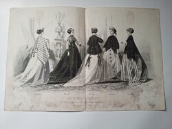 Antik párizsi divatlap, Les Modes Parisiennes, 1867