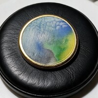 Selyem Vintage BROSS az 1980-as évekből, gyönyörű elegáns kitűző pin szövetkabátra, blúzra, blézerre