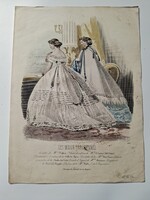 Antik párizsi divatlap, Les Modes Parisiennes, 1867