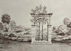 Artner Margit (1954- ) Paradicsom kapuja - barnás tónusú rézkarc