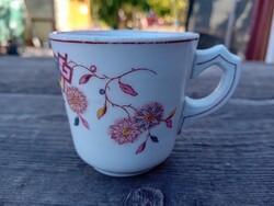 Bíder virágos porcelán kávés csésze