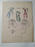Antik párizsi divatlap, Les Modes Parisiennes, 1867