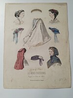Antik párizsi divatlap, Les Modes Parisiennes, 1867