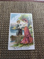 Antique Embossed Greeting Card