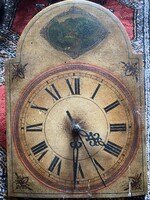 Antique painted German clock dial - around 1890 -