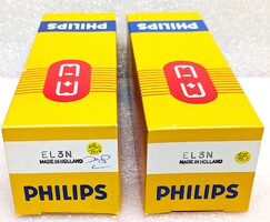 Philips El3N Paired Electron Tube - NOS, Boxed, Tested Audiophile Rarity, PTT Post Tube