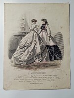 Antik párizsi divatlap, Les Modes Parisiennes, 1867