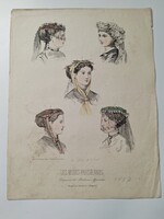 Antik párizsi divatlap, Les Modes Parisiennes, 1867