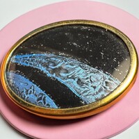 Vintage BROSS az 1980-as évekből, gyönyörű elegáns kitűző pin szövetkabátra, blúzra, blézerre