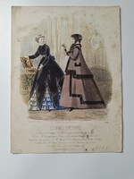 Antik párizsi divatlap, Les Modes Parisiennes, 1867
