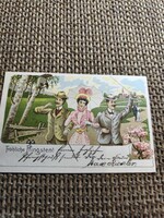 Antique Greeting Postcard