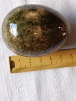 Italian, hand-carved alabaster decorative egg – with original label, 144 g