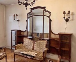 Lingel Károly Tükör és vitrinek ! Rézpecsétes !