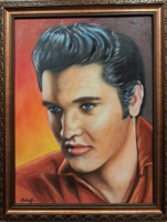 Elvis Presley oil painting