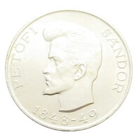 Hungary, 5 Forint 1948 - Petőfi UNC+ Silver 12g500