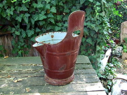 Old Enamelled Milk Can for Cream and Cheese