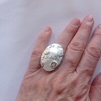Silver-colored ring