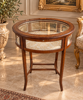 Foldable Glass-Topped Side Table
