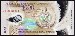 Vanuatu 1000 vatu polymer UNC 2020