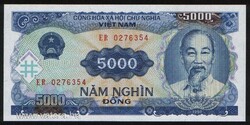Vietnam 5000 Dong UNC 1991