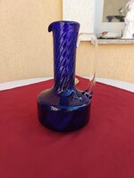 Antique Dark Blue Color, Unique Twisted Neck Jug, Rare, 26 cm, 1.5 kg