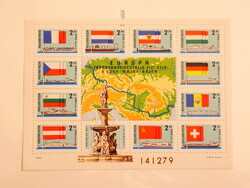 1977. Európa transzkontinentális vízi útja: Duna-Rajna-Majna -  bélyegblokk /700,-/