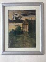 Before the storm, signed painting.