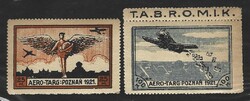 Aero-Targ Poznan 1921 félhivatalos légiposta lengyel bélyeg KÜLÖNLEGESSÉG 1