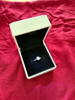 New Glamira Terto White Gold Engagement Ring with Moissanite Diamond