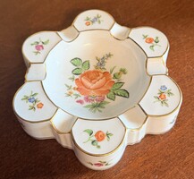 Nagy méretű Herendi porcelán hamutál / kínáló – PBR minta, 15,5 cm (7700)