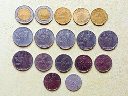 Italy 17 Different Coins 10 50 100 200 500 Lire 1955-1980