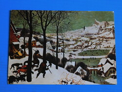 Képeslap / Művészlap - Bruegel: Vadászok a hóban /1565/