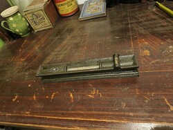 Cast Iron Spirit Level from the Early 20th Century, Sadly Damaged but Beautiful Patina