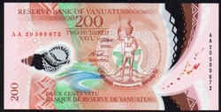 Vanuatu 200 Vatu Polymer UNC 2020