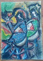 Scheiber signed painting