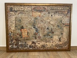 Pirate World Map – Heye Pirate World – 3000-piece Framed Puzzle