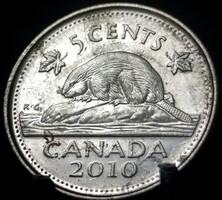 Kanada 5 cent, 2010 F02C1