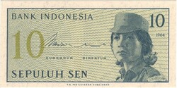 10 sen 1964 Indonézia UNC